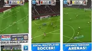 The game is about football. If you are a football lover then play a score match with unlimited money and unlimited gems.-Score Match Mod APK Gameplay